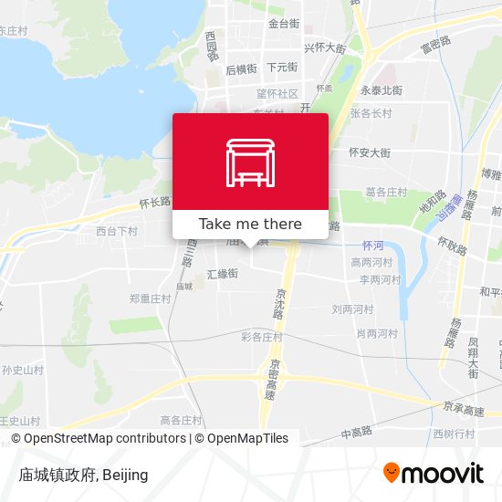 庙城镇政府 map