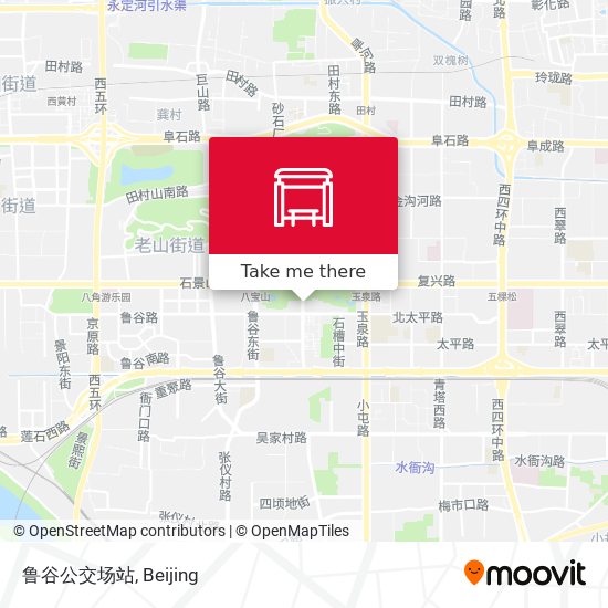 鲁谷公交场站 map