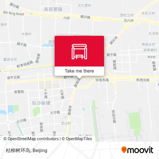 枯柳树环岛 map