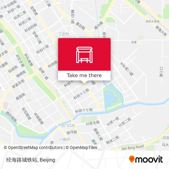经海路城铁站 map