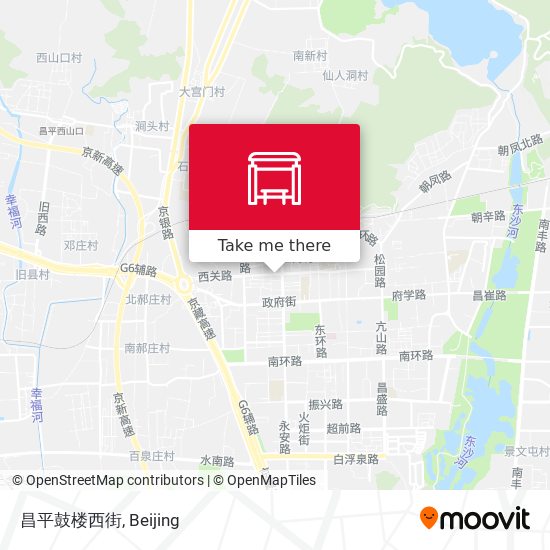 昌平鼓楼西街 map