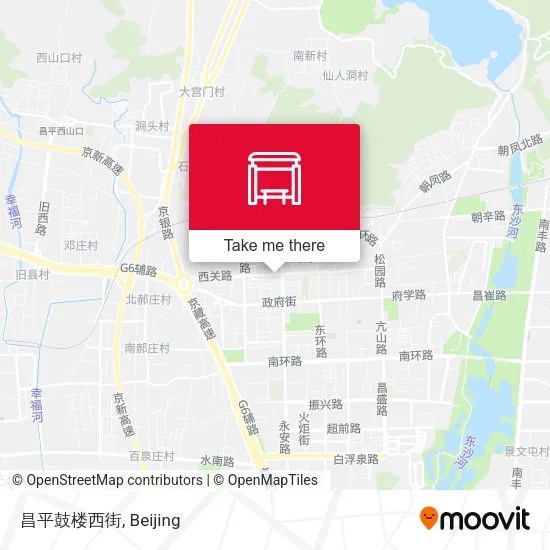 昌平鼓楼西街 map