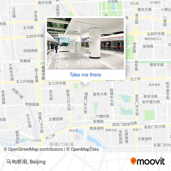 马甸桥南 map