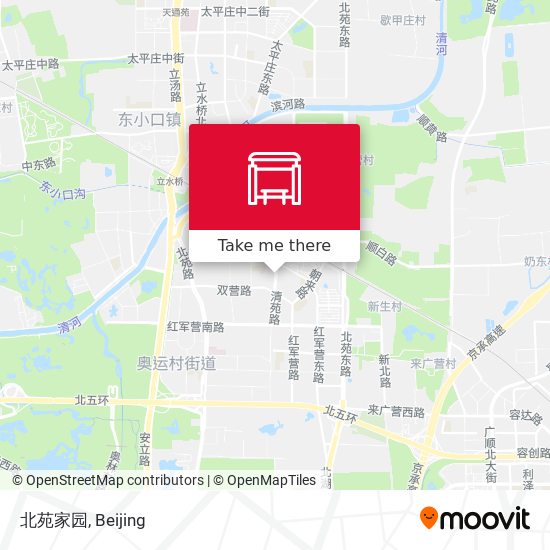 北苑家园 map