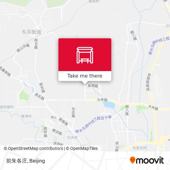 前朱各庄 map