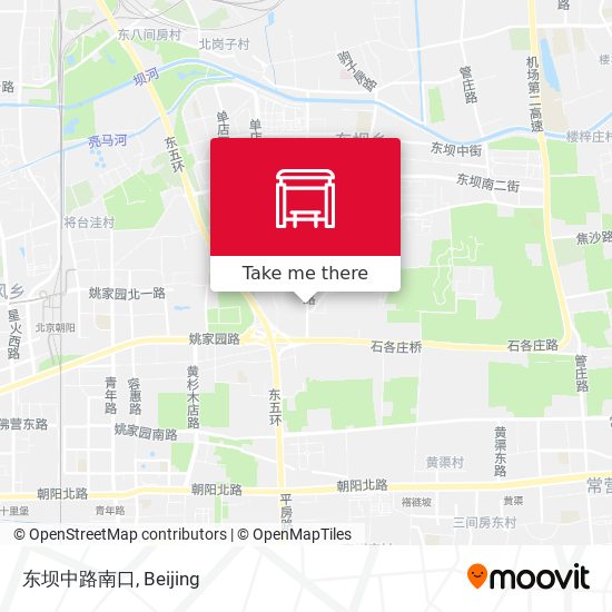 东坝中路南口 map