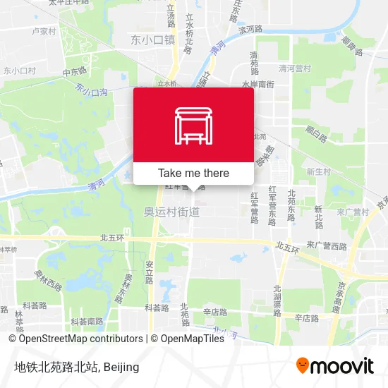 地铁北苑路北站 map