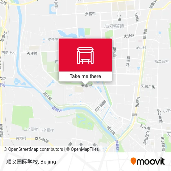 顺义国际学校 map