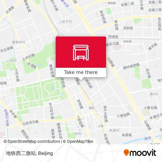 地铁西二旗站 map