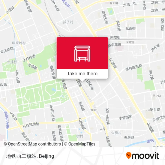 地铁西二旗站 map