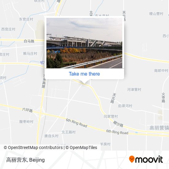 高丽营东 map