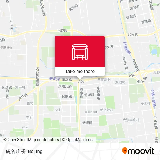 磁各庄桥 map