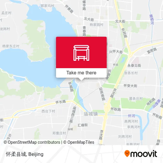 怀柔县城 map