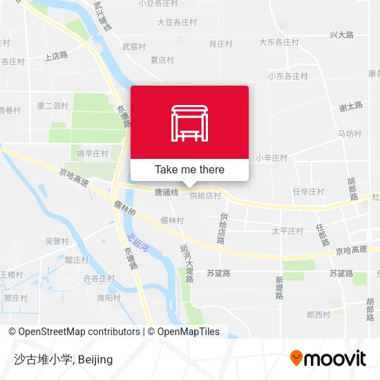 沙古堆小学 map