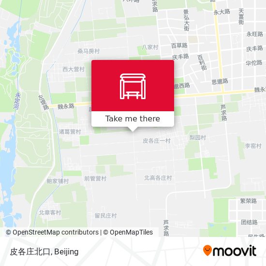 皮各庄北口 map