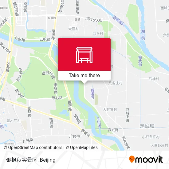 银枫秋实景区 map