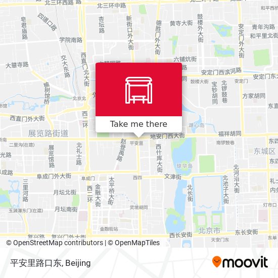 平安里路口东 map
