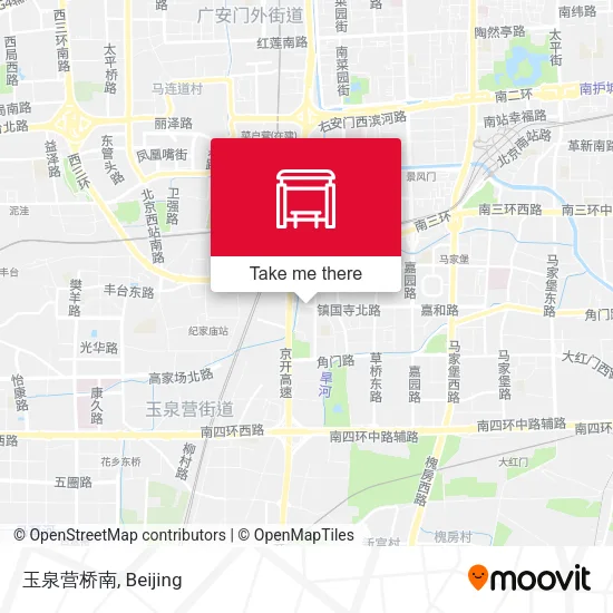 玉泉营桥南 map