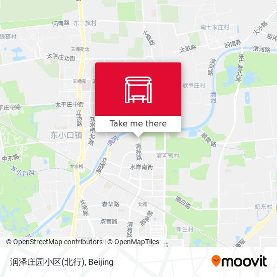 润泽庄园小区(北行) map