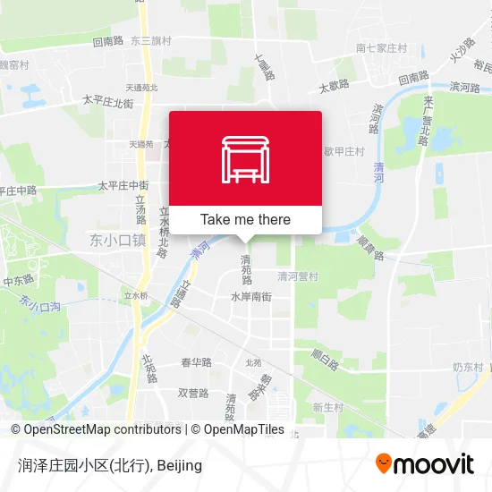 润泽庄园小区(北行) map