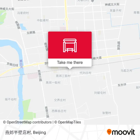 燕郊半壁店村 map