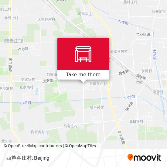 西芦各庄村 map