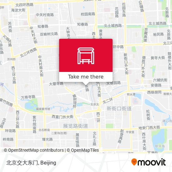 北京交大东门 map