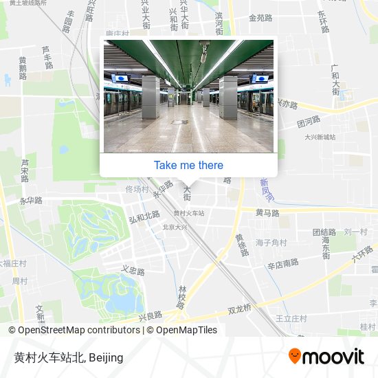 黄村火车站北 map