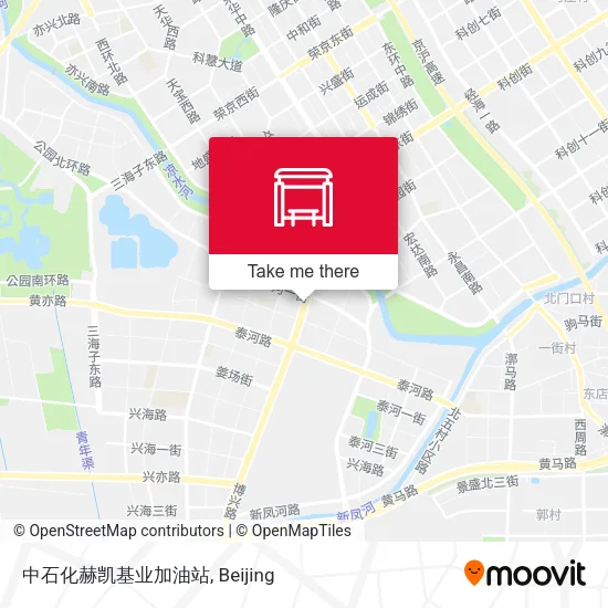 中石化赫凯基业加油站 map
