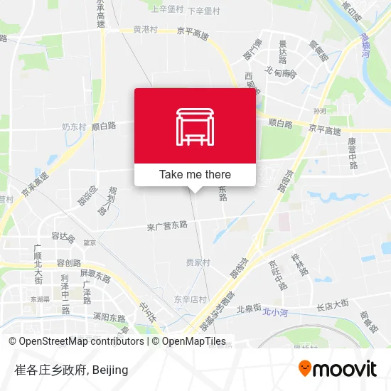 崔各庄乡政府 map