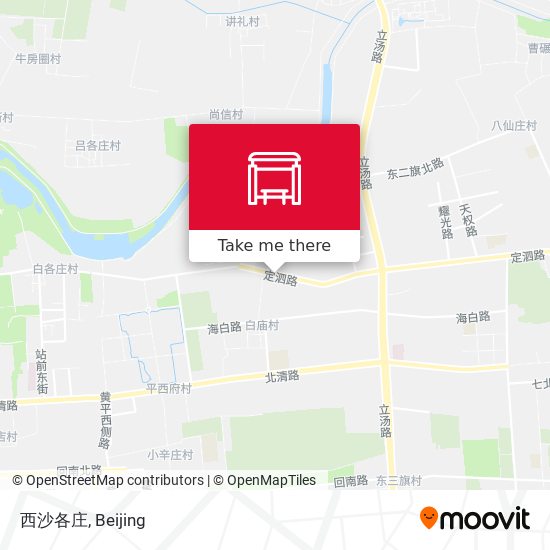 西沙各庄 map