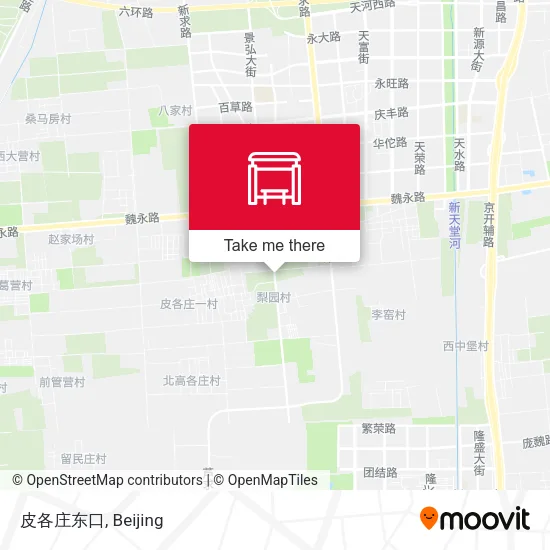 皮各庄东口 map