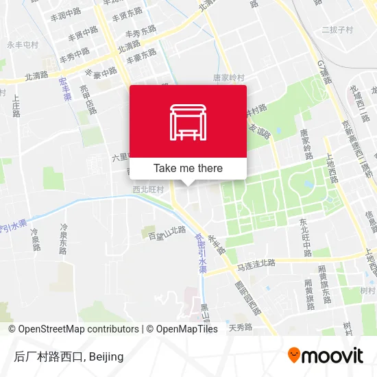 后厂村路西口 map