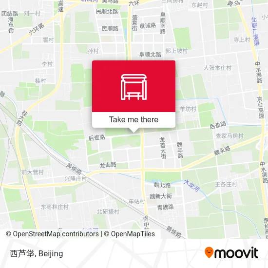 西芦垡 map