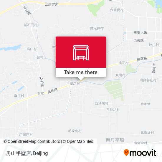 房山半壁店 map