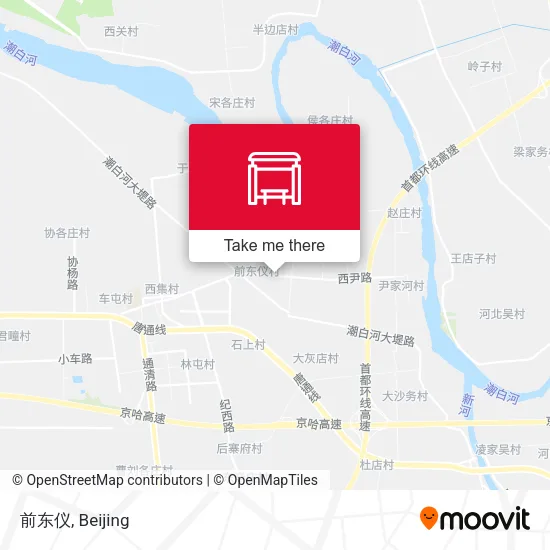 前东仪 map