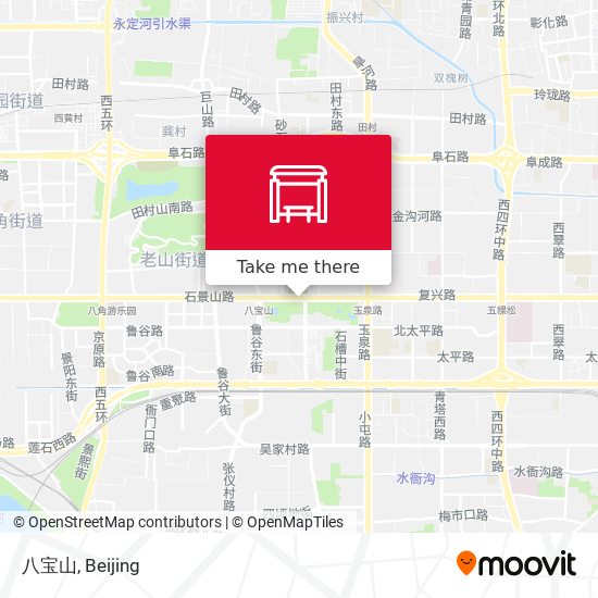 八宝山 map