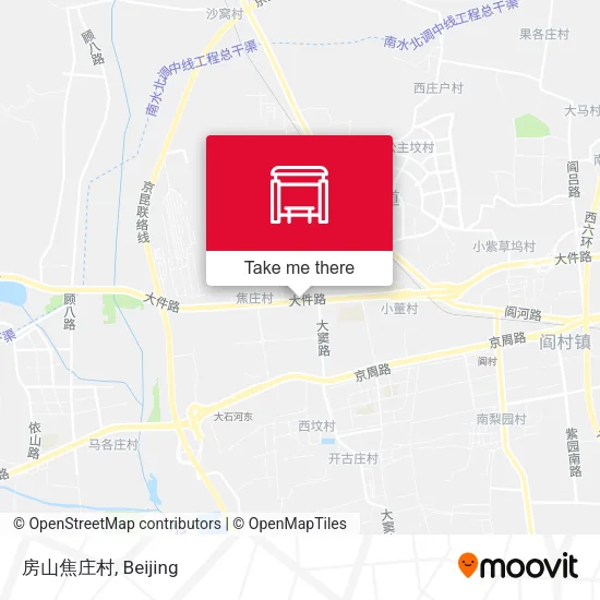 房山焦庄村 map