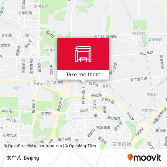 来广营 map
