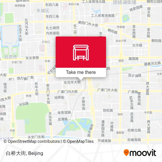 白桥大街 map