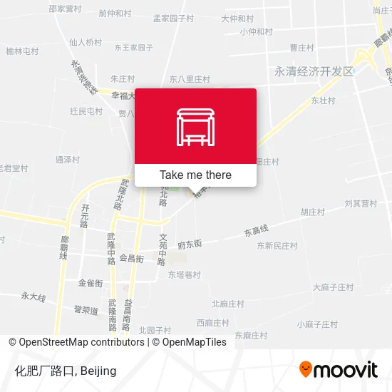 化肥厂路口 map