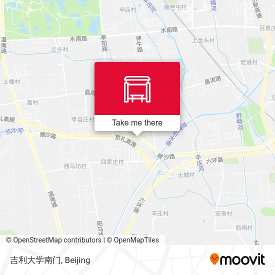 吉利大学南门 map