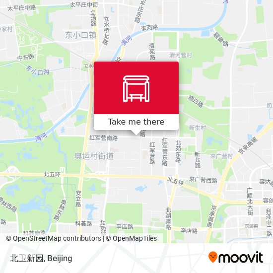 北卫新园 map
