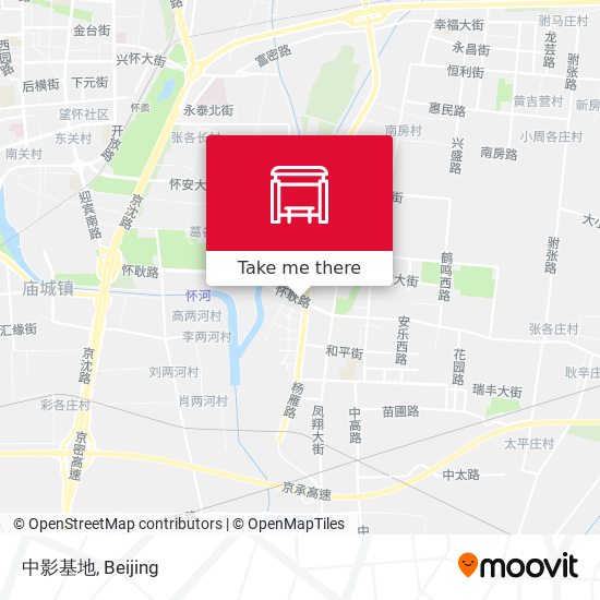 中影基地 map