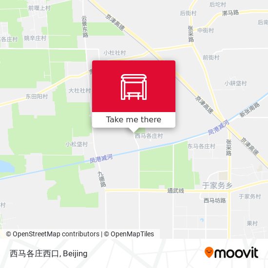 西马各庄西口 map