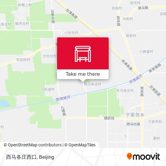 西马各庄西口 map