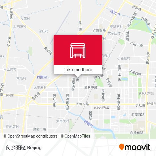 良乡医院 map
