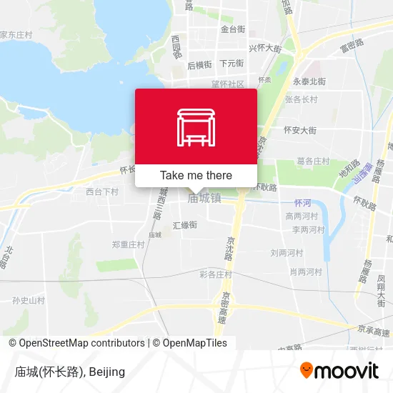 庙城(怀长路) map