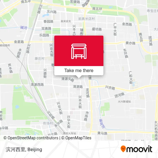 滨河西里 map