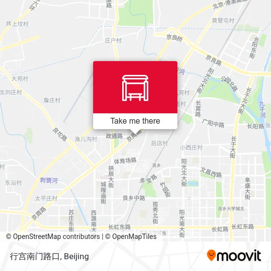 行宫南门路口 map